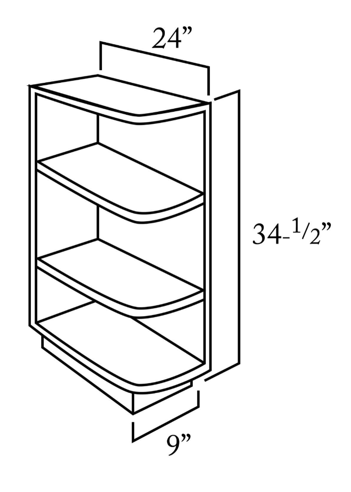 Base End Open Shelf