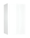Wall Cabinet w/ 2 doors (Matte Luxe White, Shaker 90, 12", 24")